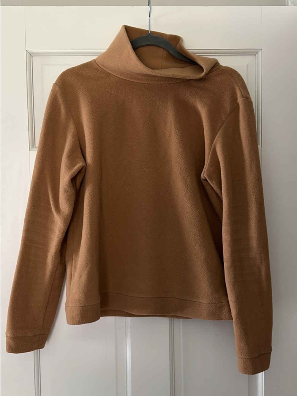 Dudley Stephens Camel Turtleneck Fleece Sweater